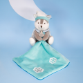  - les lumilunes - mouchoir chien husky bleu flocon 25 cm 