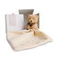  - ours mouchoir marron 15 cm 