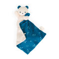  - carré douceur - ours bleu noctambule 17 cm 