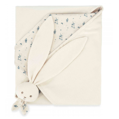  - lapinoo - couverture lapin crème beige 80 x 70 cm 