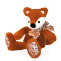  - copains câlins - peluche renard orange 25 cm 