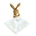  mouchoir lapin marron foncé 