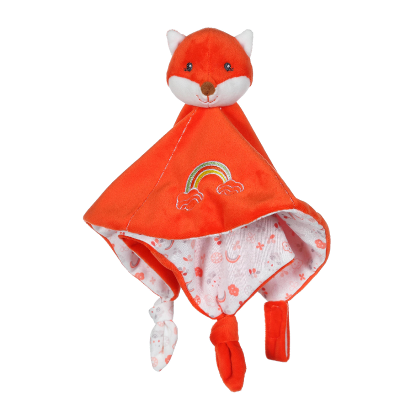 Doudou Plat Renard Sigikid 26 cm, Doudou Bébé Garçon Premier Age