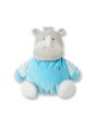 Obaïbi peluche rhinocéros bleu gris 