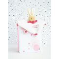  - acidulé lapin rose blanc 20 cm 