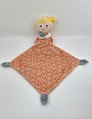  - comforter doll girl pink heart 30 cm 