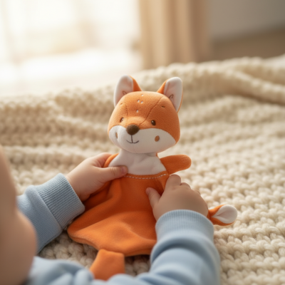  césar renard orange blanc 30 cm 