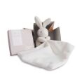  - lapin mouchoir blanc 15 cm 