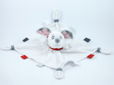  plat dalmatien chien blanc gris rouge 