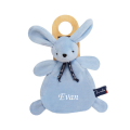  - lapin dorlotin - bleu 25 cm 