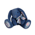  - copains câlins - peluche lapin bleu 25 cm 