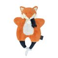  - les petits fûtés - marionnette renard orange 30 cm 