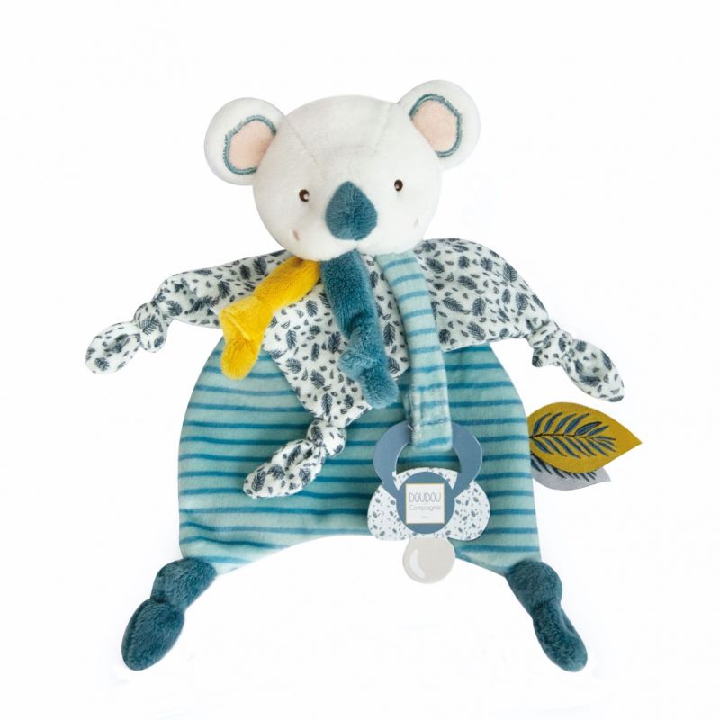 Plaid douceur 100 x 70 cm Yoca le Koala Bleu - Made in Bébé