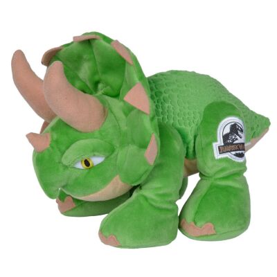 Universal jurassic world peluche dinosaure tricératops vert 25 cm 