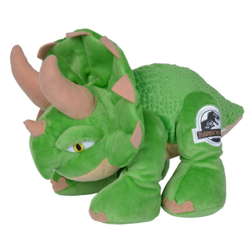 Universal Jurassic World Peluche Dinosaure Tricératops vert 25 cm