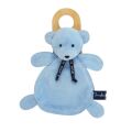 - ours dorlotin - bleu 25 cm 