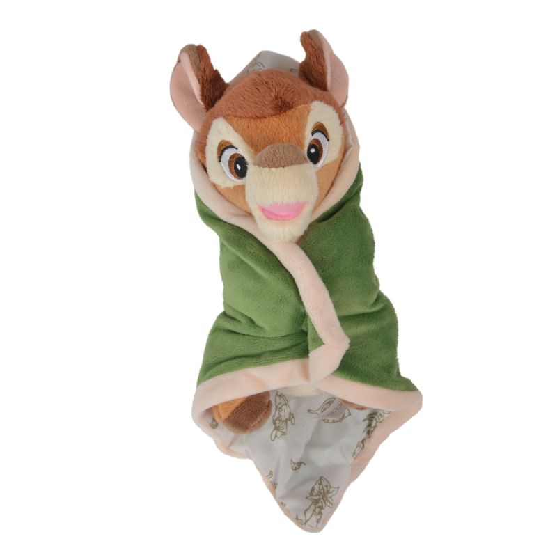 Disney Bambi le faon Peluche couverture vert marron