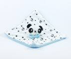 Kimado baby comforter panda blue white black 