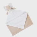  - bali et moka - couverture éléphant beige blanc 50 x 50 cm 