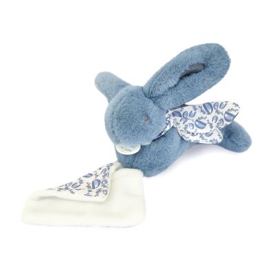  - peluche lapin avec bleu 16 cm 