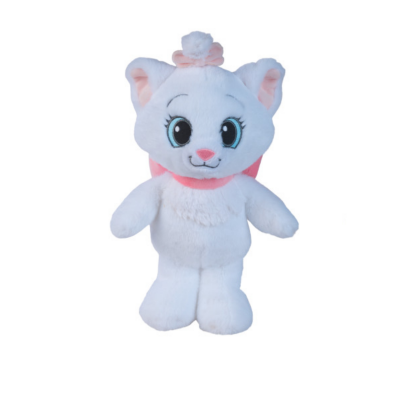  - marie chat - peluche flopsie blanc 25 cm 