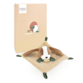  - les rikikis - plat chien beige vert 20 cm 