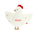  - poule blanc rouge 30 cm 