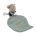  - alix the mouse - plush with comforter grey green 25 cm 