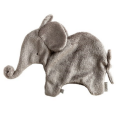 - oscar léléphant - attache-sucette marron foncé 22 cm 