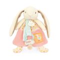  - lapin ciboulette - attache-sucette rose 19 cm 