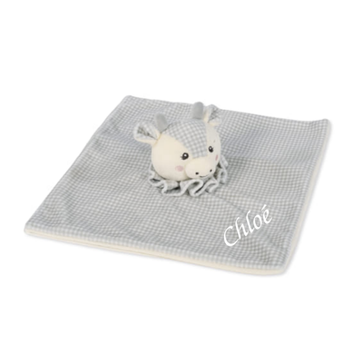 Walking mum - little bloom - plat vache vichy gris 25 cm 