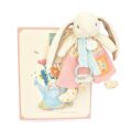  - lapin ciboulette - attache-sucette rose 19 cm 