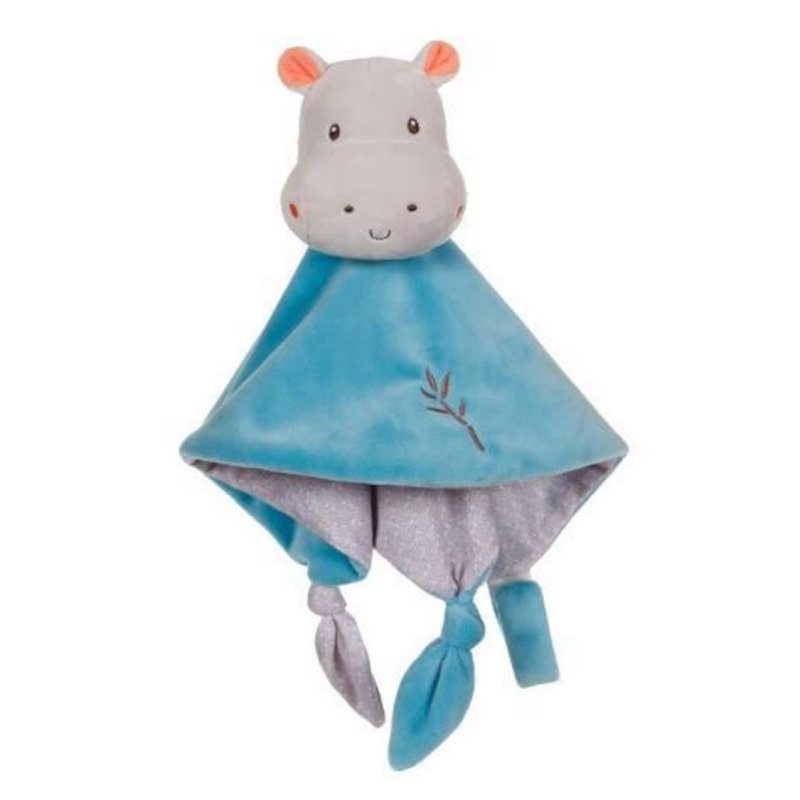 Peluche Hippopotame D'Activités Gipsy - 25 Cm, Avec Hochet, Miroir, Anneau De Dentition, Etc.