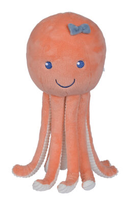  peluche pieuvre poulpe orange  30 cm 