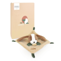  - les rikikis - plat chien beige vert 20 cm 