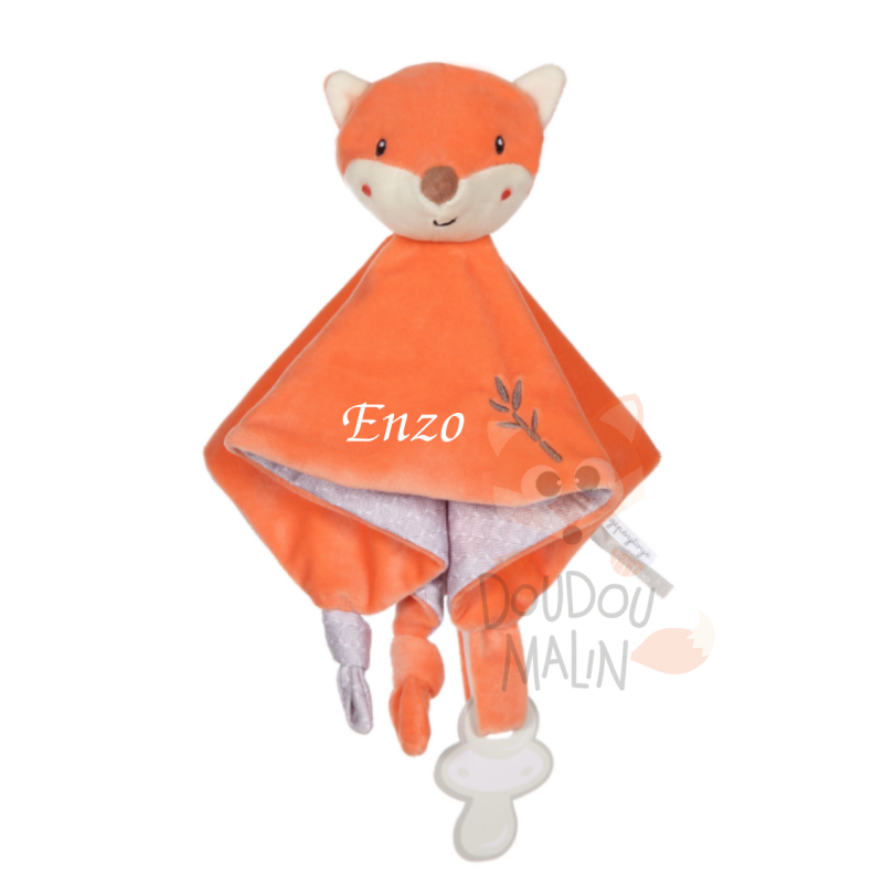  - bamboo - plat renard orange 25 cm 