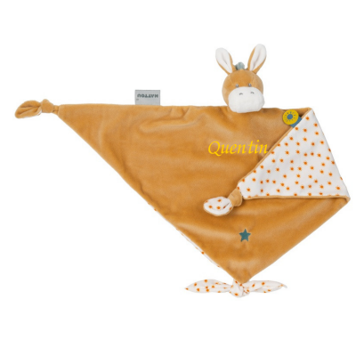  - felix et léo - maxi âne beige jaune 40 cm 