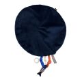  - pingouin plat rond bleu rayé 25 cm 