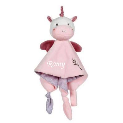  - bamboo - plat licorne rose 25 cm 