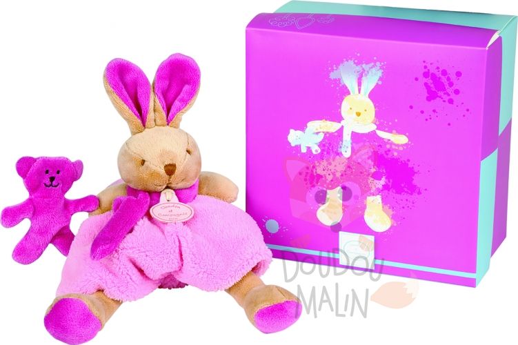  les animaux graffitis lapin rose beige 
