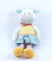  peluche vache jaune vert robe 
