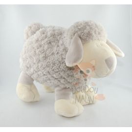  peluche mouton blanc gris beige 