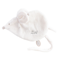  - maude souris - attache-sucette blanc 25 cm 