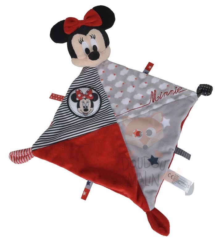  minnie souris plat losange rouge gris nuage étoile 