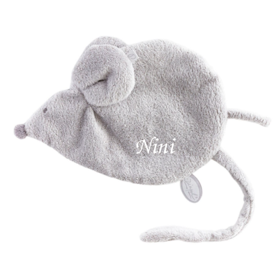  - maude souris - attache-sucette gris 25 cm 