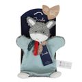  - coton bio made in france - marionnette âne 25 cm 