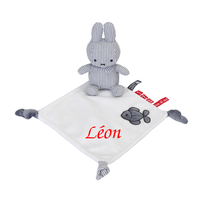 Miffy lapin - marinière bleu blanc 30 cm 