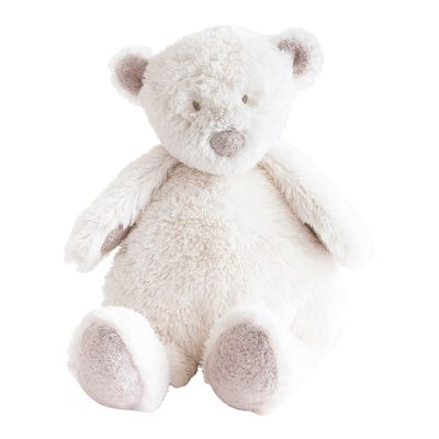  - noann lours - peluche l blanc 40 cm 