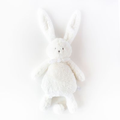  - ella lapin - boîte à musique blanc 30 cm 