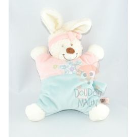  lapin rose bleu creme violet papillon fleur 